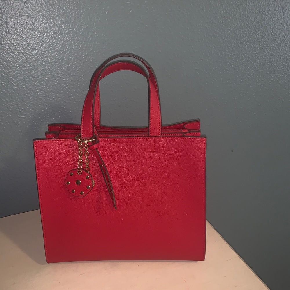 Kate Landry red purse.